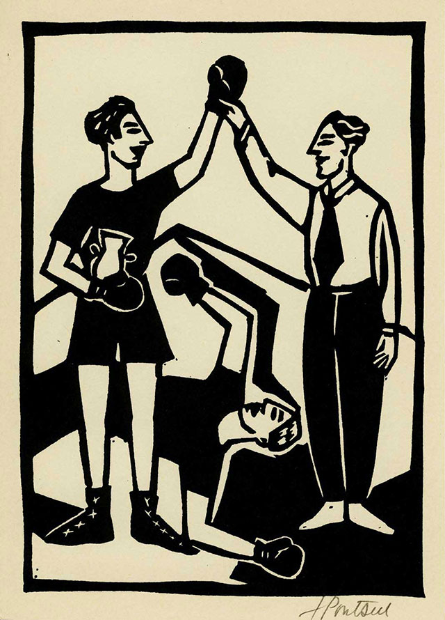 Boxeur Linogravure-nb-Boxeur