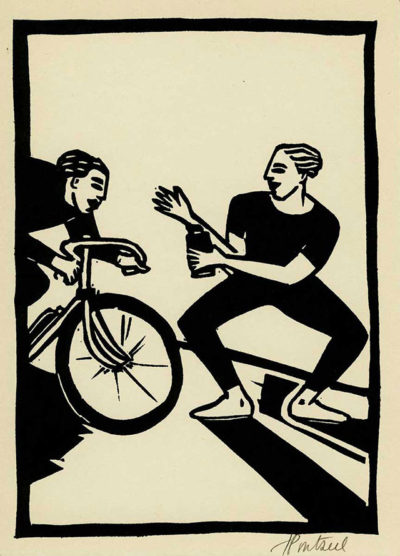 Sérigraphie "Le Cycliste"