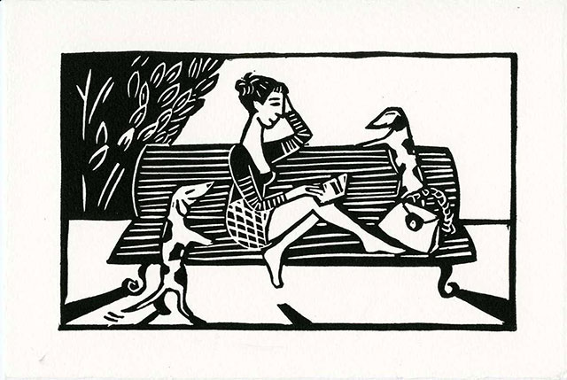 La Jeune Femme aux Teckels