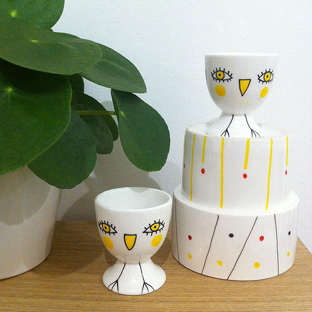 Coquetier Piou-Piou Porcelaine-Coquetier Piou-Piou