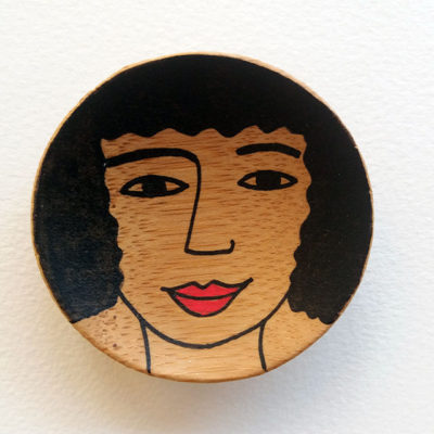 Broche en Bois