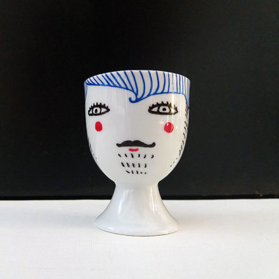 Coquetier “Nana-Nono”<br>(Bleu)