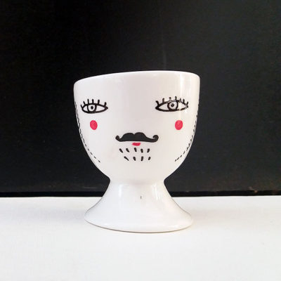 Coquetier “Nana-Nono”<br>(Blanc)