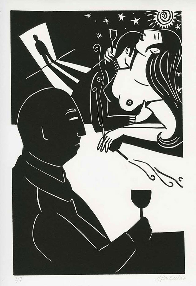 Scene de Bar de Nuit