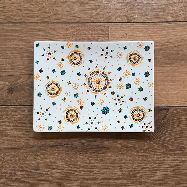 Plateau Happyness Porcelaine-Plateau Happyness