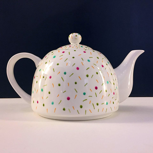 Theiere Confettis Porcelaine-Theiere Confettis